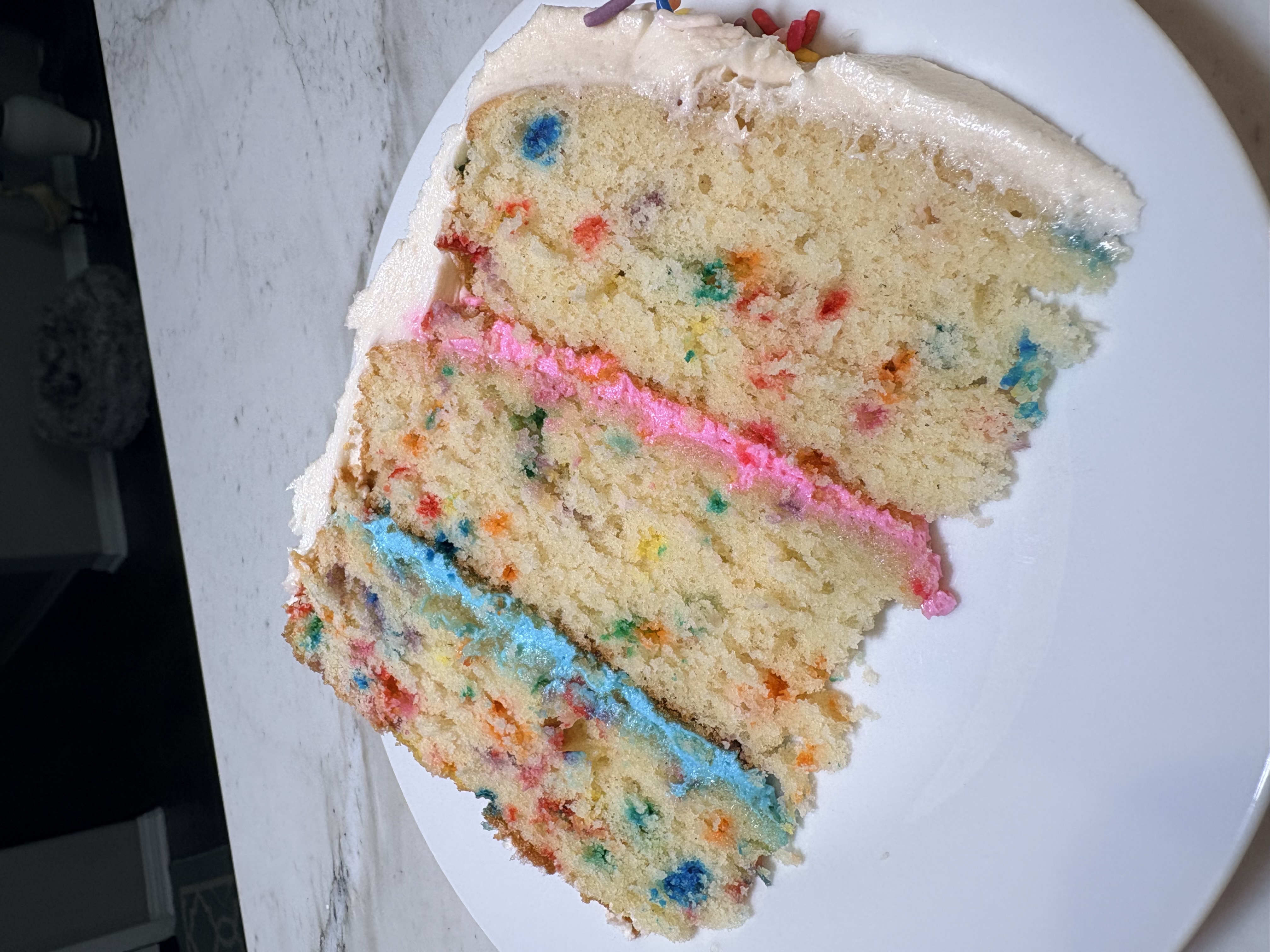 Homemade funfetti layer cake
